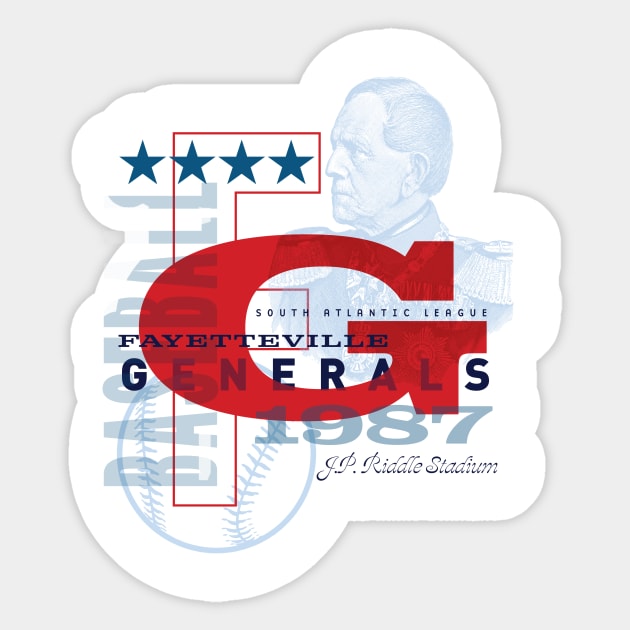 Fayetteville Generals Sticker by MindsparkCreative